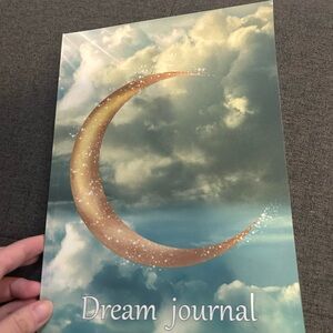 Dream Journal with Crescent Moon Design